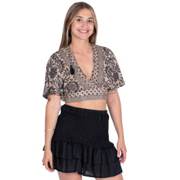 KM0203D - Short Skirt Pompoms
